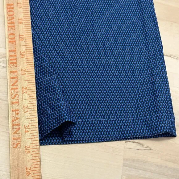 Spanx L Petite Sunshine Solutions Kick Flare Pant Blue Dot Stretch UPF 50 - Picture 8 of 8